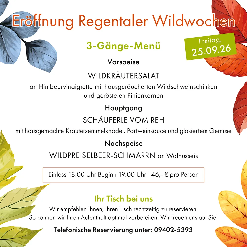 Regentaler Wildwochen 2026